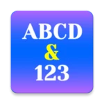 abcd & 123 for kids android application logo